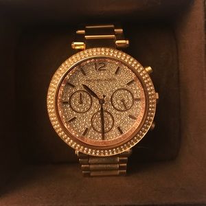 Rose gold Michael Kors watch